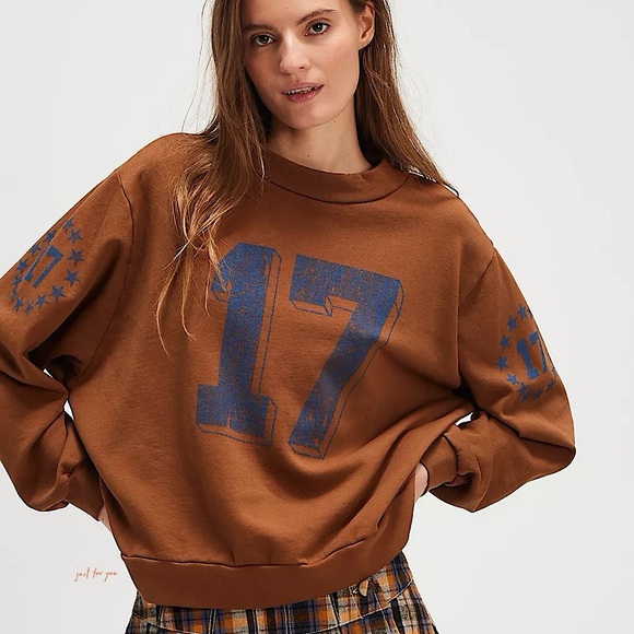 Free People Tops - NEW Free People Halftime Sweatshirt